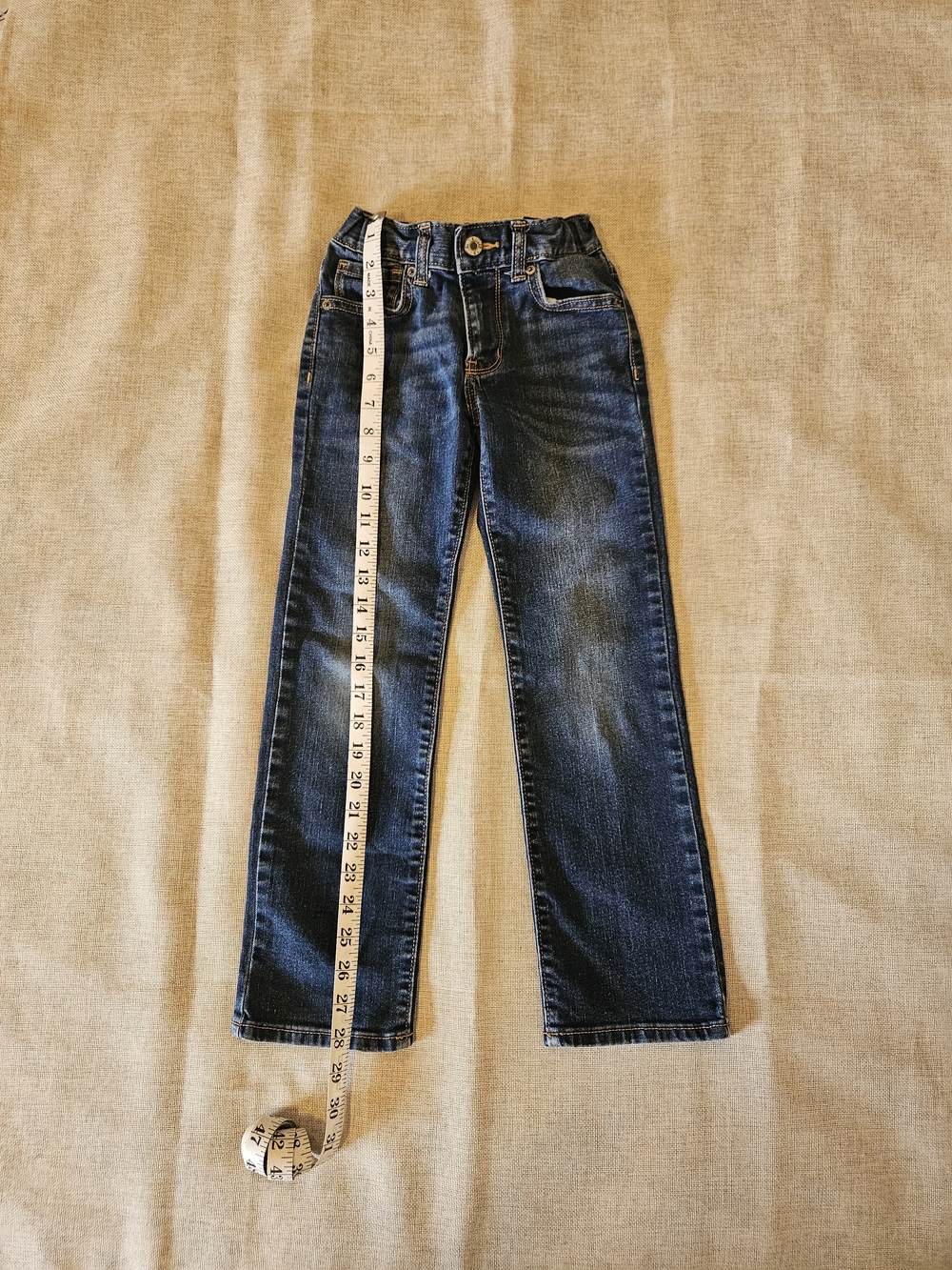 Old Navy Dark Blue Boys 7 Slim Athletic Straight Jean Good Condition